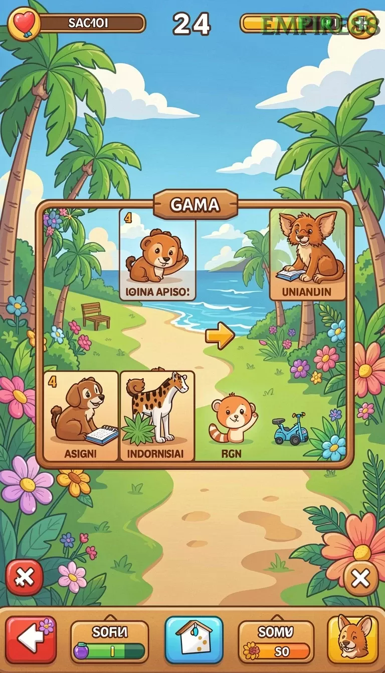 Cuplikan layar menu unduhan empire88 untuk perangkat Android
